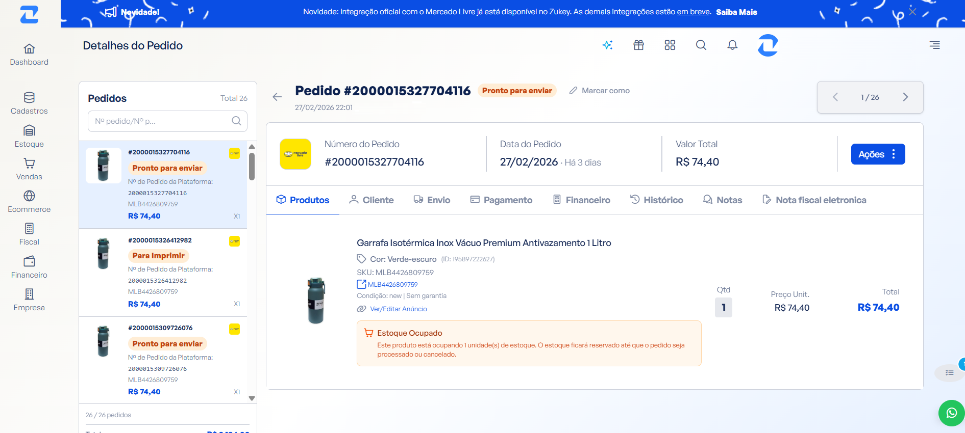 Detalhes do Pedido